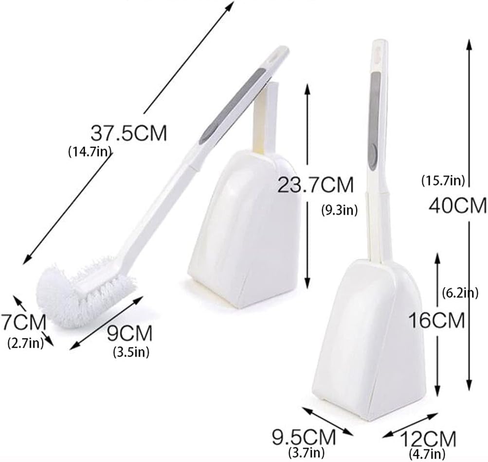 YYDS Toilet Brush with Holder and Base for Easy Cleaning