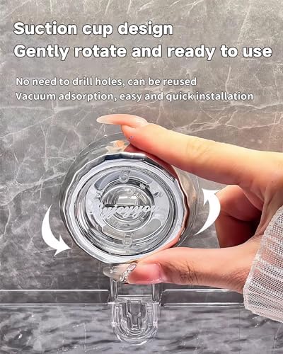 Raidley No Drill Clear Wall Caddy - Gray