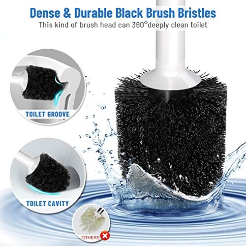 UPTRONIC 4 Pack Toilet Plunger and Brush Set