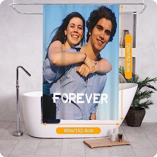 Custom Shower Curtain with Picture Photo Design for Bathroom