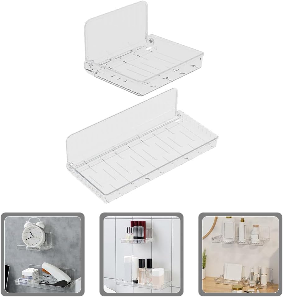 Alipis 2pcs Floating Shower Shelves Organizer