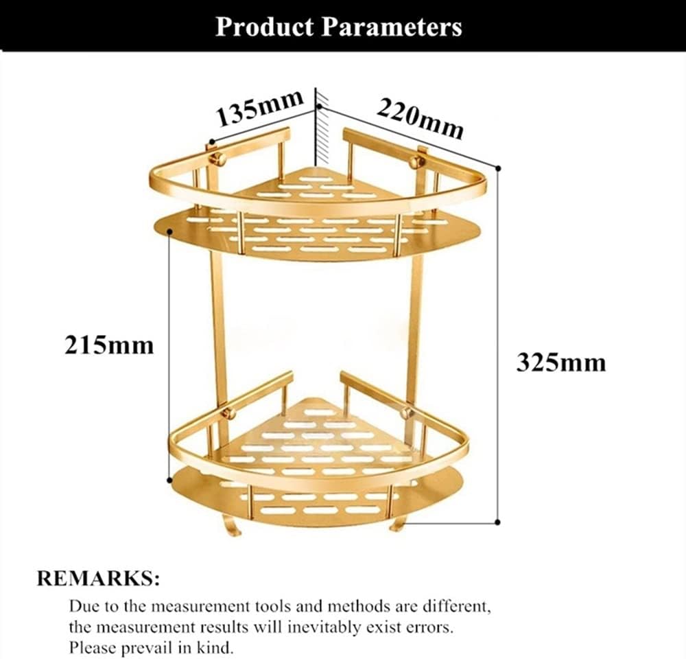 ANNBKA Gold Shower Caddy Wall Mounted Organizer