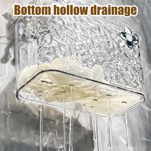 Corrugated Suction Cup Shower Caddy - No Drill White 1PC