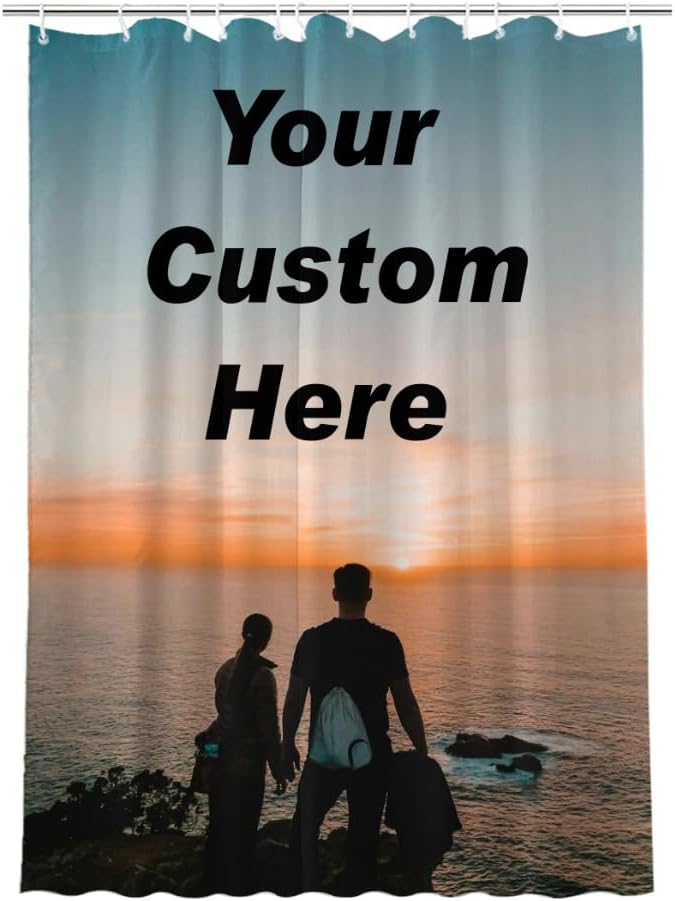Customized Shower Curtain with Photo Personalization