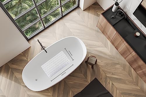 Splash Home Clear PVC Non-Slip Bathtub Mat