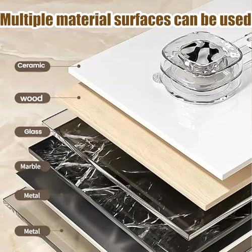 Corrugated Suction Cup Shower Caddy - No Drill White 1PC