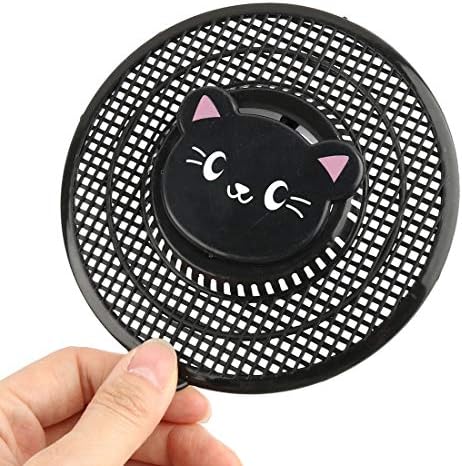 Qtqgoitem Round Black Drain Stopper 2pcs