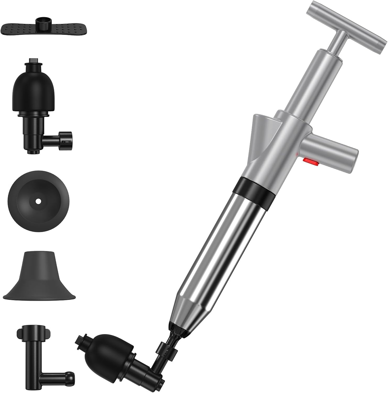 EXPBSYOU High Pressure Toilet Plunger with Visual Barometer
