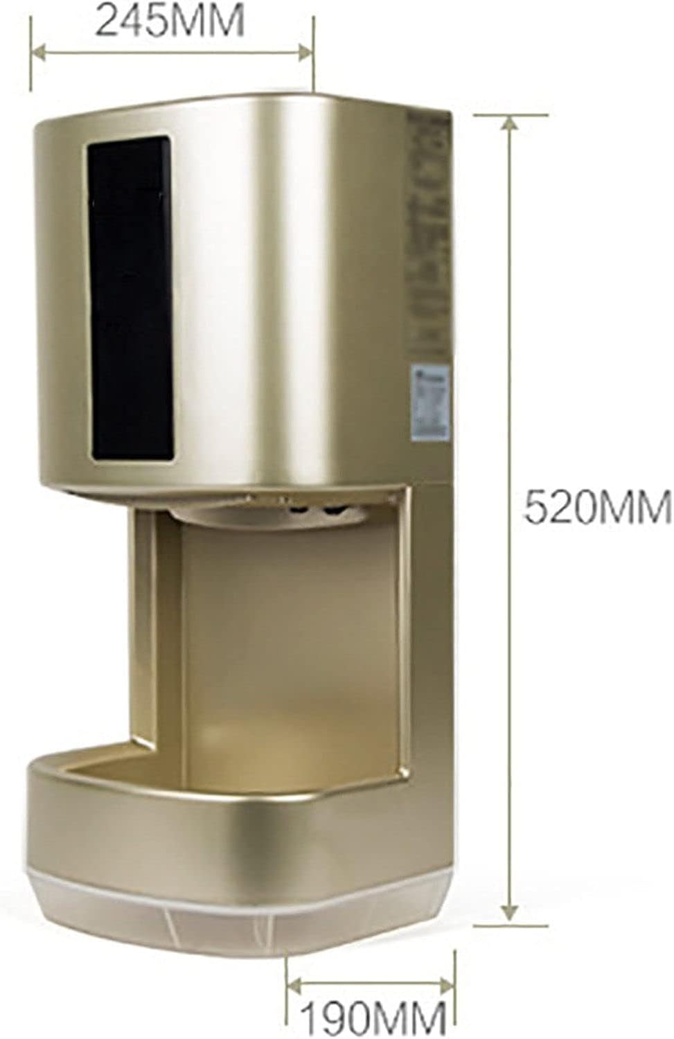 QIANMEI 1200W High Speed Hand Dryer with ColdHot Air and Auto Induction