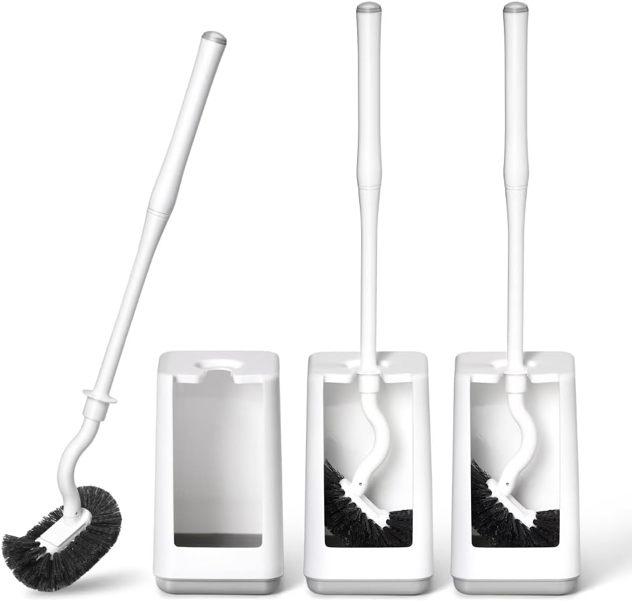BKCOYSJ Toilet Brush Set 3 Pack with Holder 1
