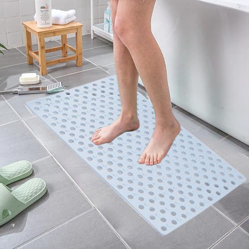 Non-Slip Bath Mat with Suction Cups 27x14 Inch