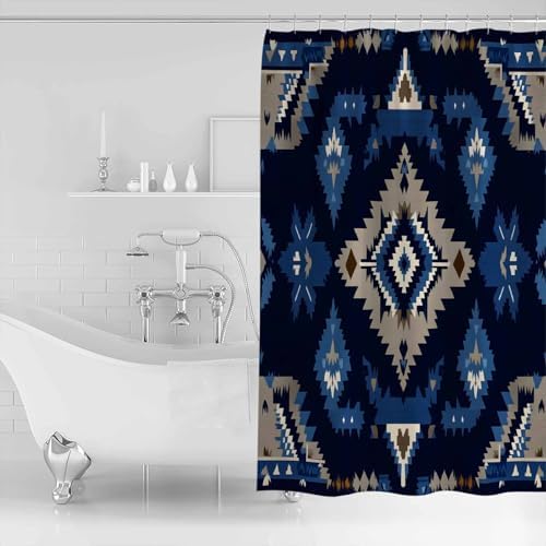 ZOE GARDEN Southwest Shower Curtain Set 72x72 1