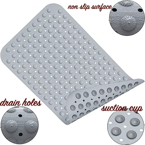 Non-Slip Bath Mat with Suction Cups for Shower Stall