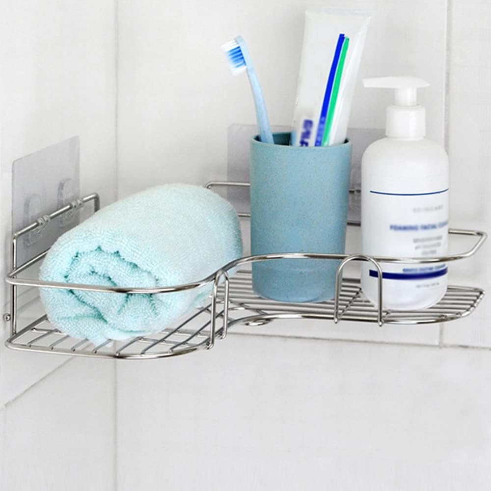 Stainless Steel Triangular Shower Caddy Organizer Rack
