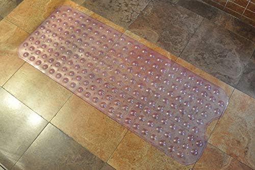 SOUGAO Extra Long Non-Slip Bathmat with Suction Cups