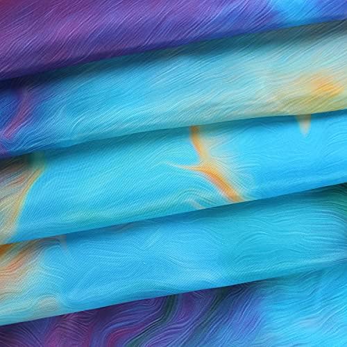 RosieLily Abstract Shower Curtain Sets with 12 Hooks in Orange Teal and Purple