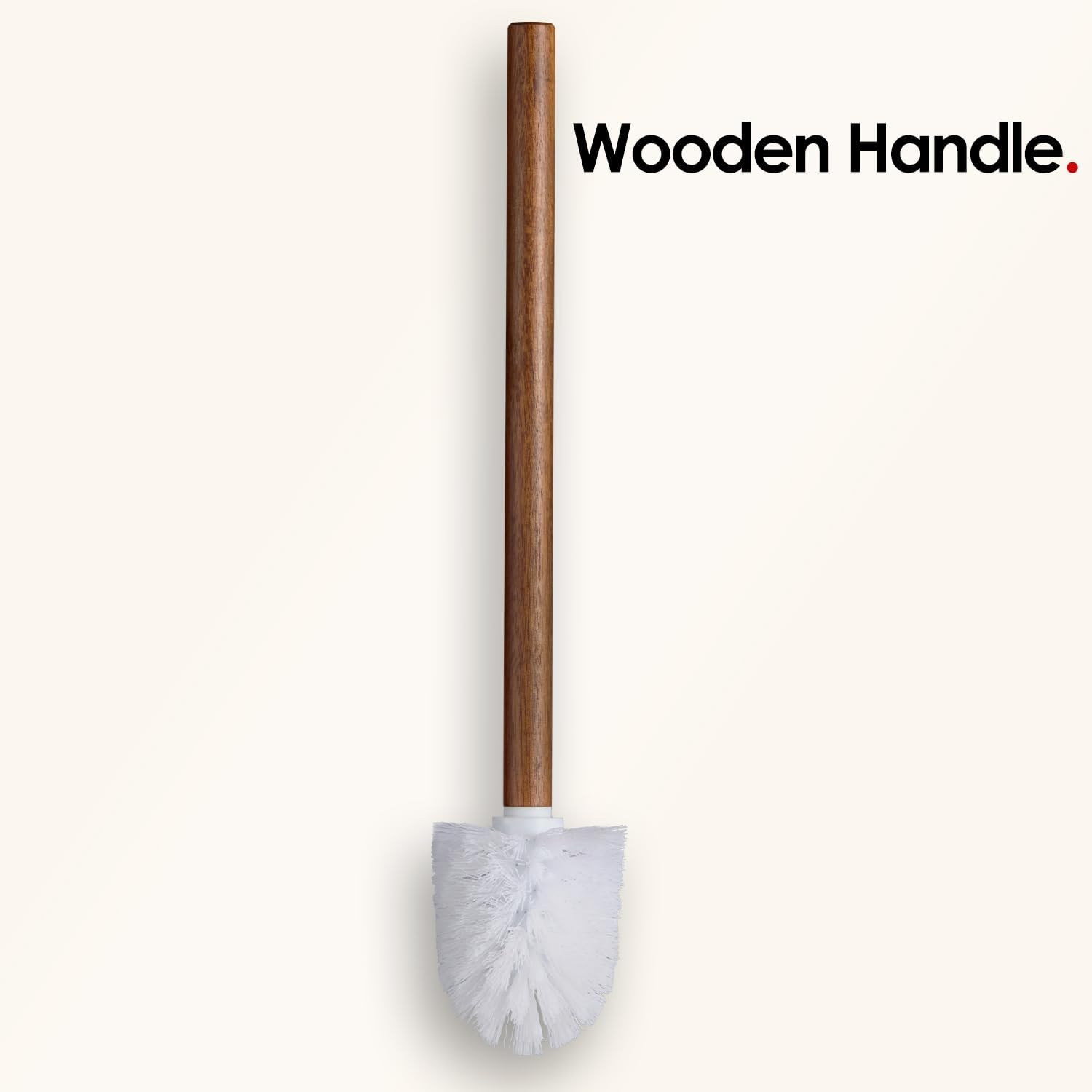 Farmhouse Toilet Brush with Metal Holder Set