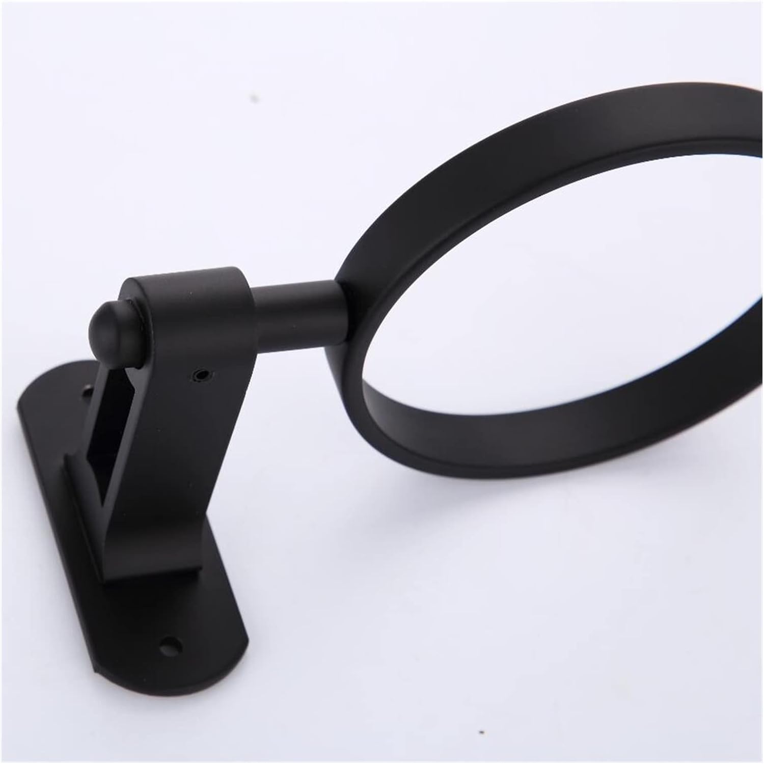 INPETS Black Aluminum Toilet Brush Holder with Suction Cup
