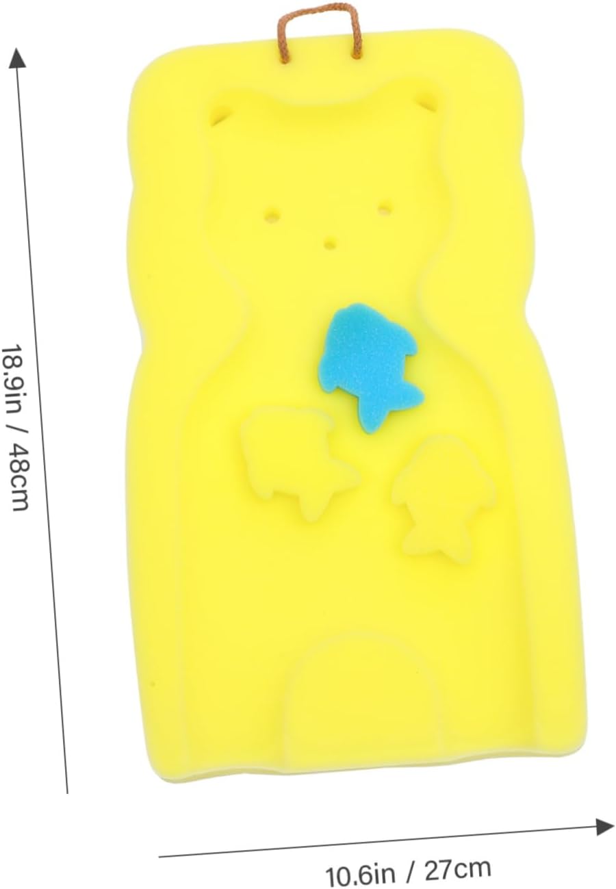 MAGICLULU Cute Bear Bath Mat for Newborns