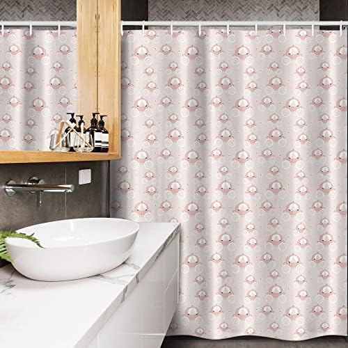 Ambesonne Pastel Stall Shower Curtain Set with Hooks