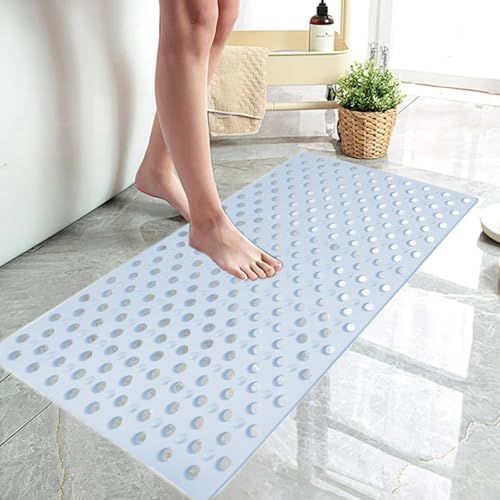 Non-Slip Bath Mat with Suction Cups 27x14 Inch