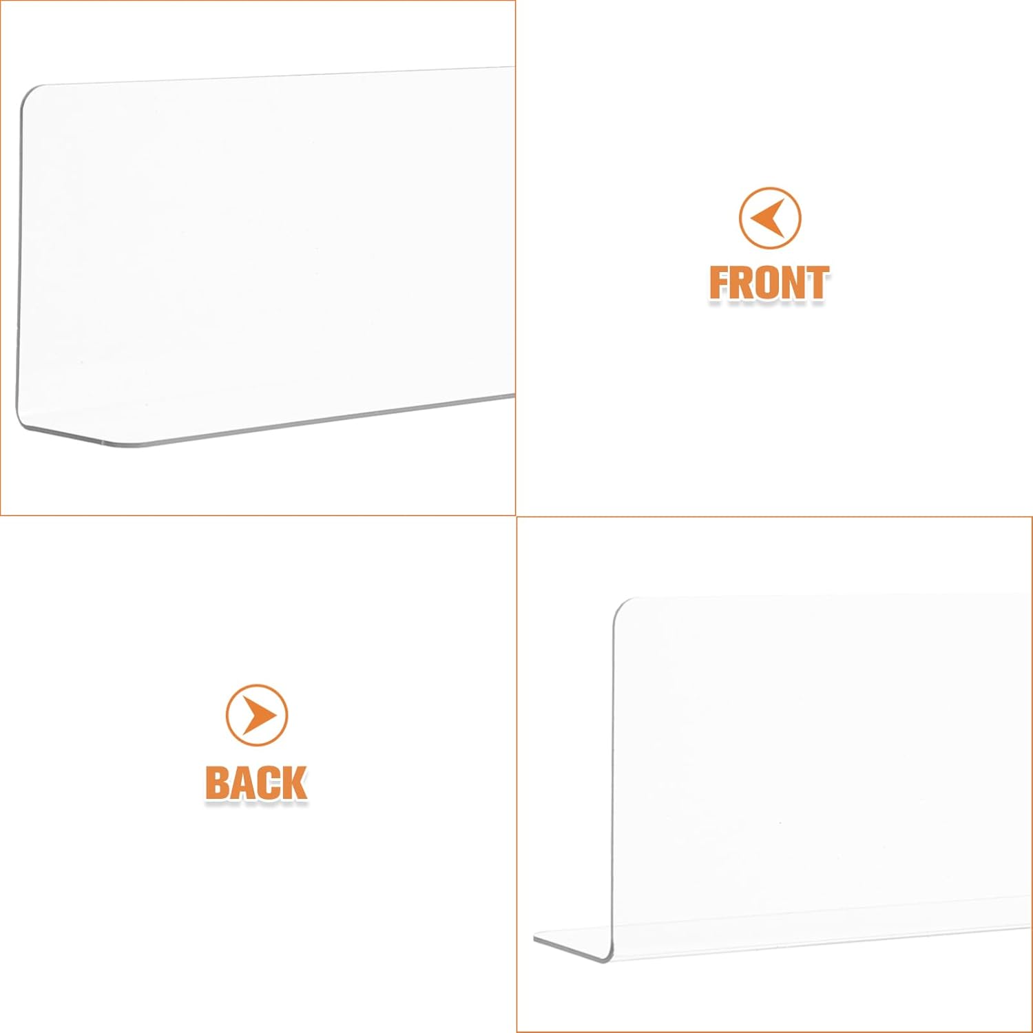 Zerodeko Transparent Anti-Splash Baffle Tub Guard