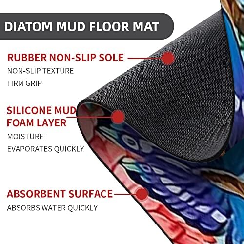 IMAYONDIA Super Absorbent Diatomaceous Earth Bath Mat 1