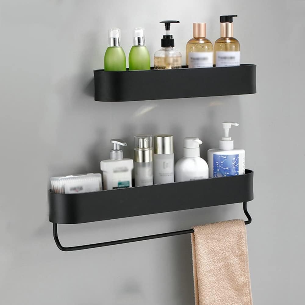 Shower Caddy with Aluminum Shelf - 28cm Bathroom Organizer