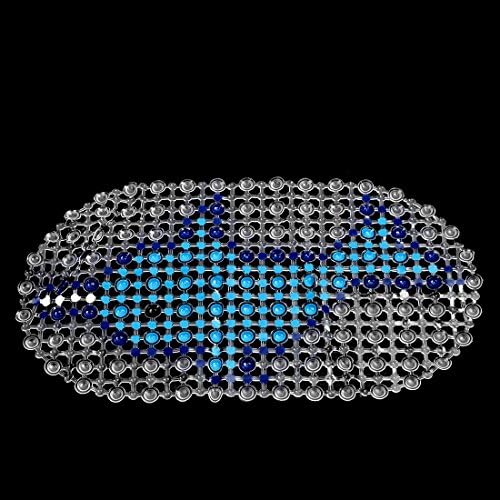 Qtqgoitem Rubber Dolphin Print Bath Mat 67x37cm