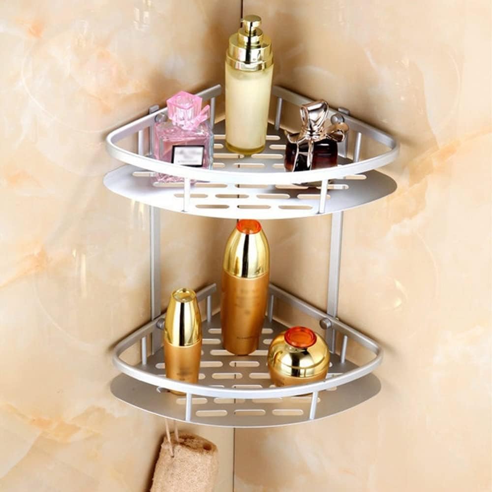 Shower Shelf Organizer 1Tier Aluminum Corner Rack