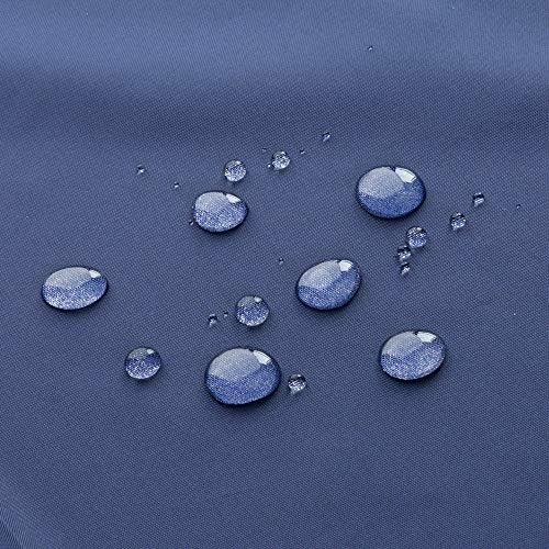 AooHome 72x66 Inch Navy Blue Shower Curtain Liner with Hooks and Weighted Hem