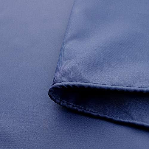 AooHome 72x66 Inch Navy Blue Shower Curtain Liner with Hooks and Weighted Hem