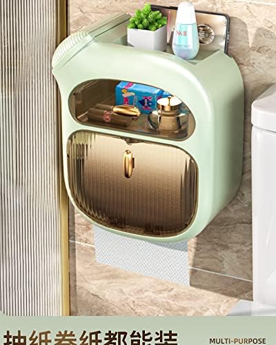 Perforation-Free Wall-Mounted Toilet Tissue Box Orange