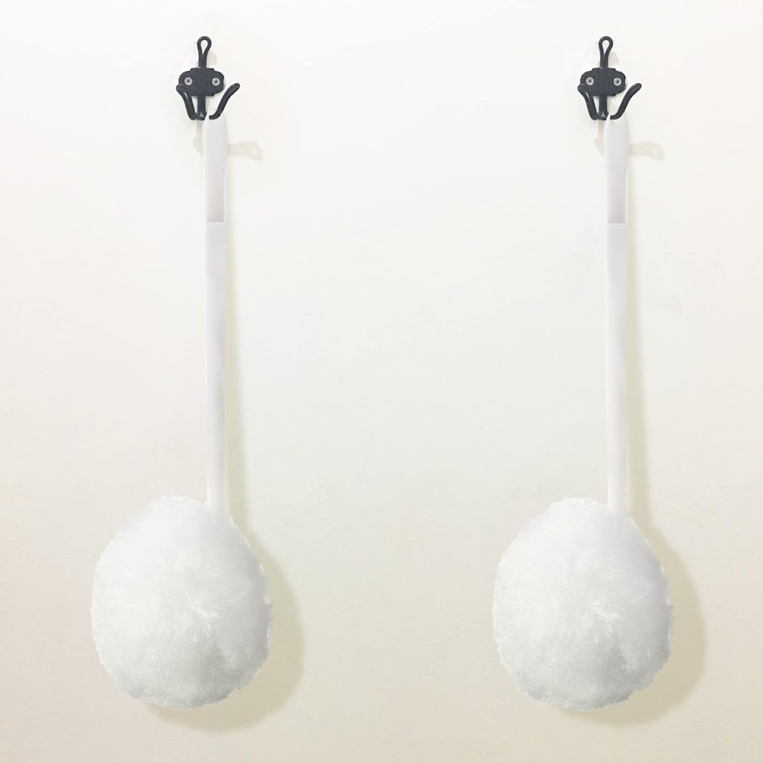 Eaasty 20 Pack Toilet Bowl Brush with Long Handle and Silk Cotton Head