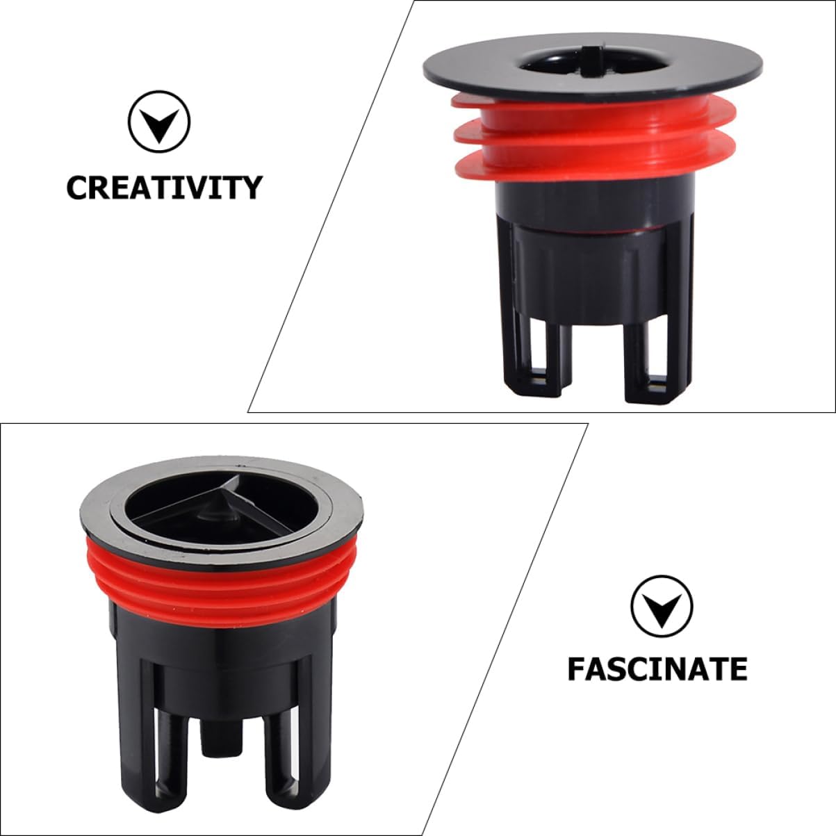 POPETPOP Shower Drain Hair Catcher with Magnetic Lid