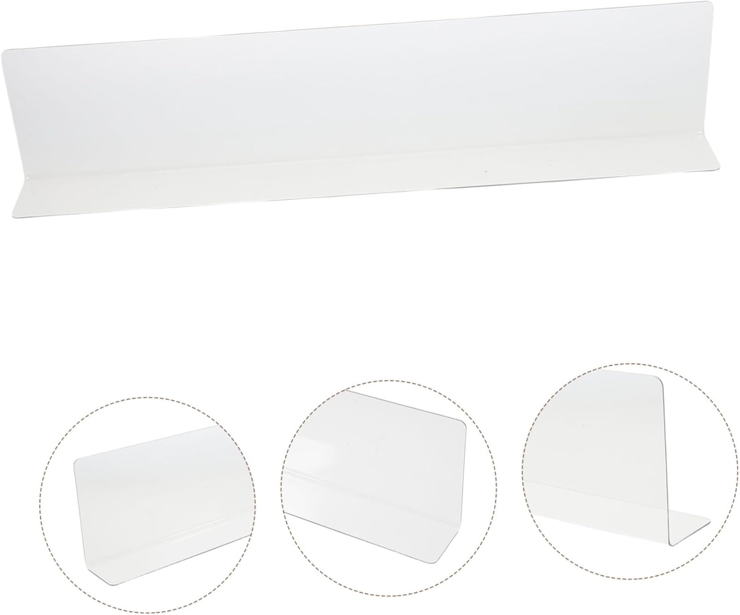 HOMSFOU Bathtub Corner Splash Guard Water Barrier