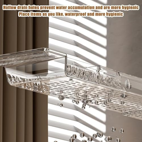 Clear Acrylic Expandable Bathtub Tray with Anti-Slip Design