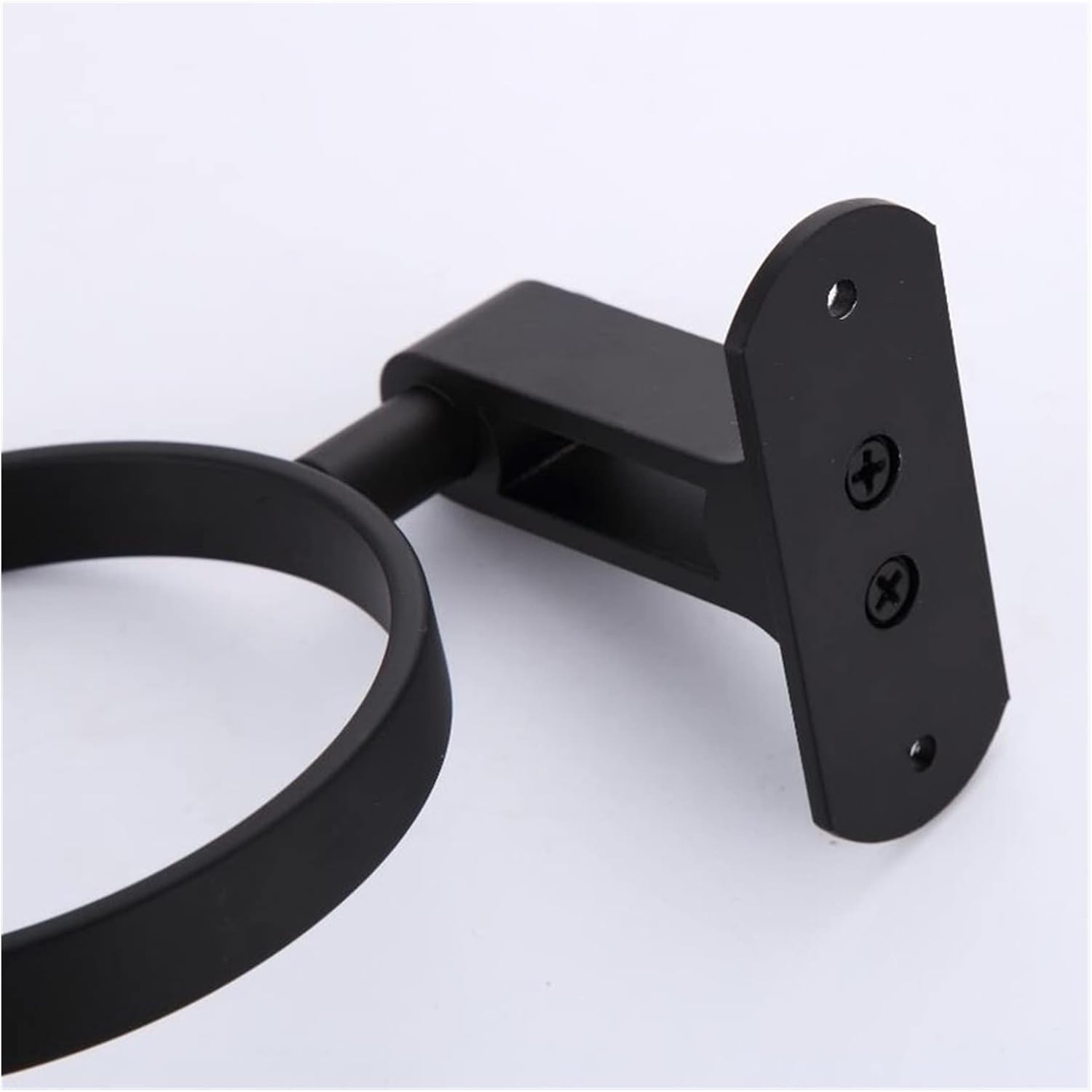 INPETS Black Space Aluminum Toilet Brush Holder