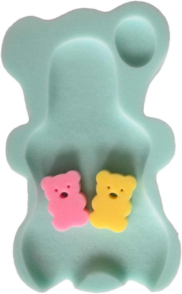 Zerodeko Mint Green Bath Sponge Mat Non-Slip Cushion