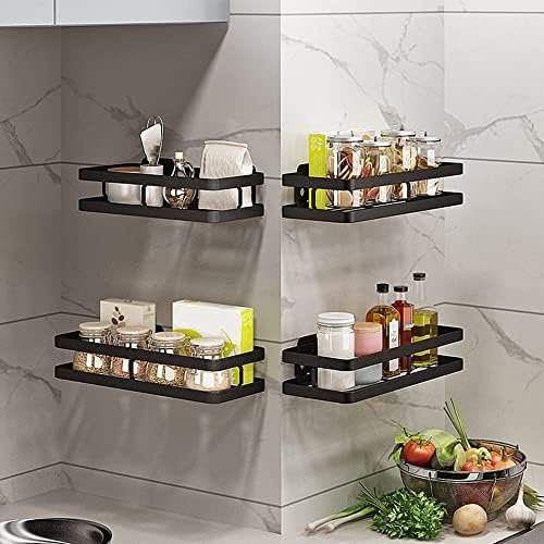 Shower Caddy Organizer with Raised Fence and Thick Frame