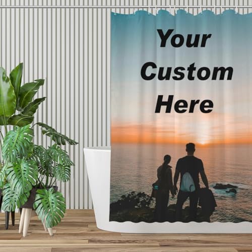Customized Shower Curtain with Photo Personalization