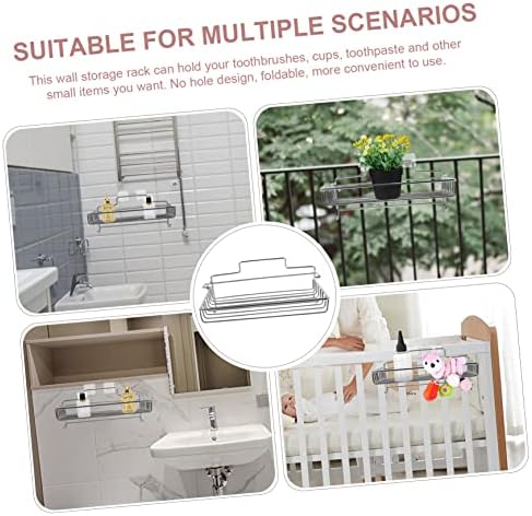 Beatifufu Wall Mounted Shower Organizer with Adhesive Shelves