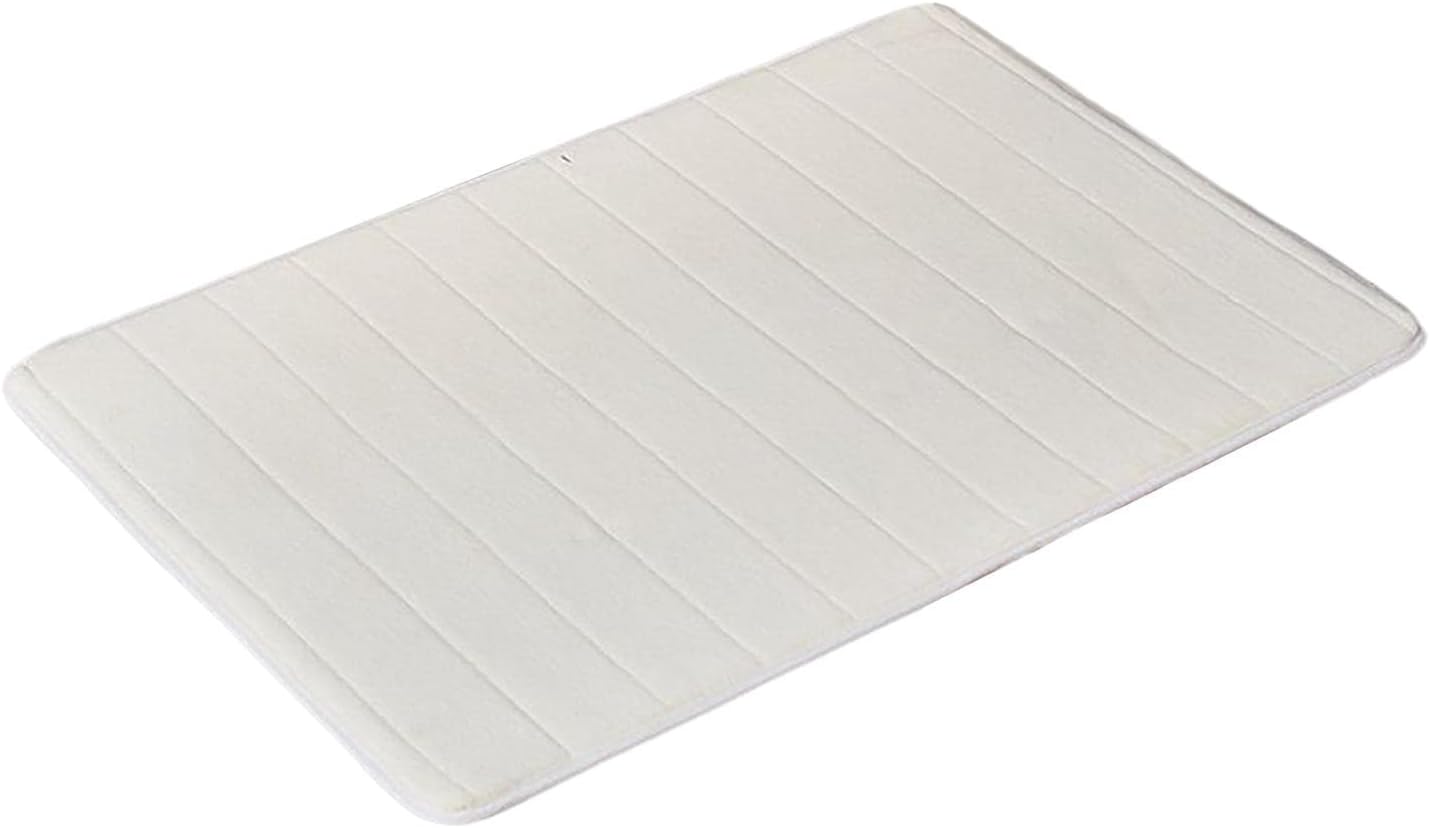 Duiaynke Floor Mat Anti-Skid Bathtub Rug Beige 40x60cm