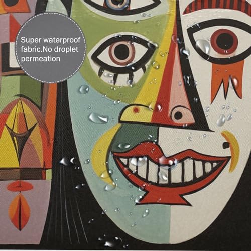DAOWANGZUO Laughing Boy Shower Curtain Set