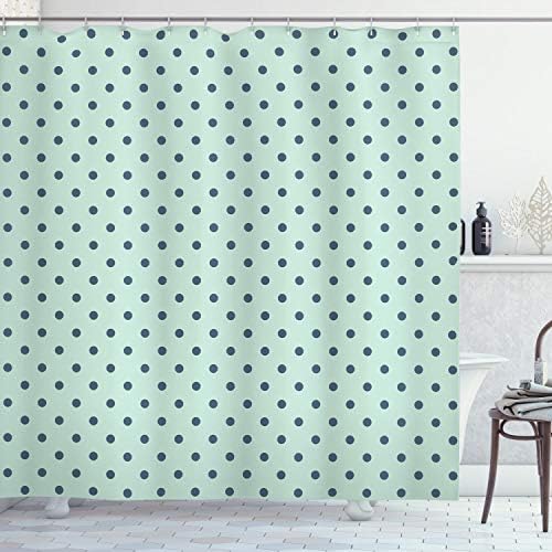 Ambesonne Abstract Vintage Polka Dots Shower Curtain