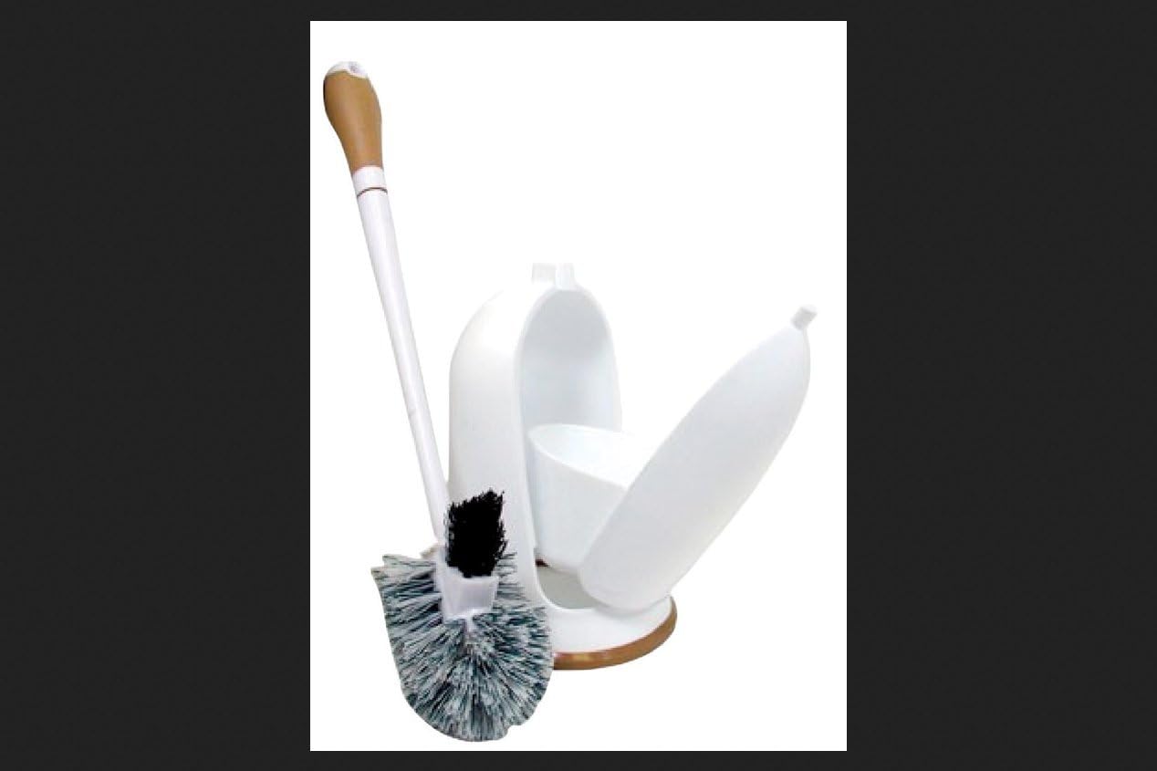 Quickie MFG Toilet Brush with Holder Set
