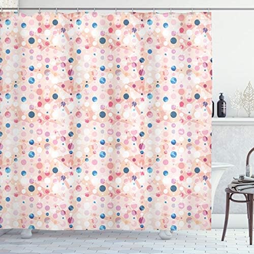 Ambesonne Abstract Shower Curtain 75 Long Pale Peach