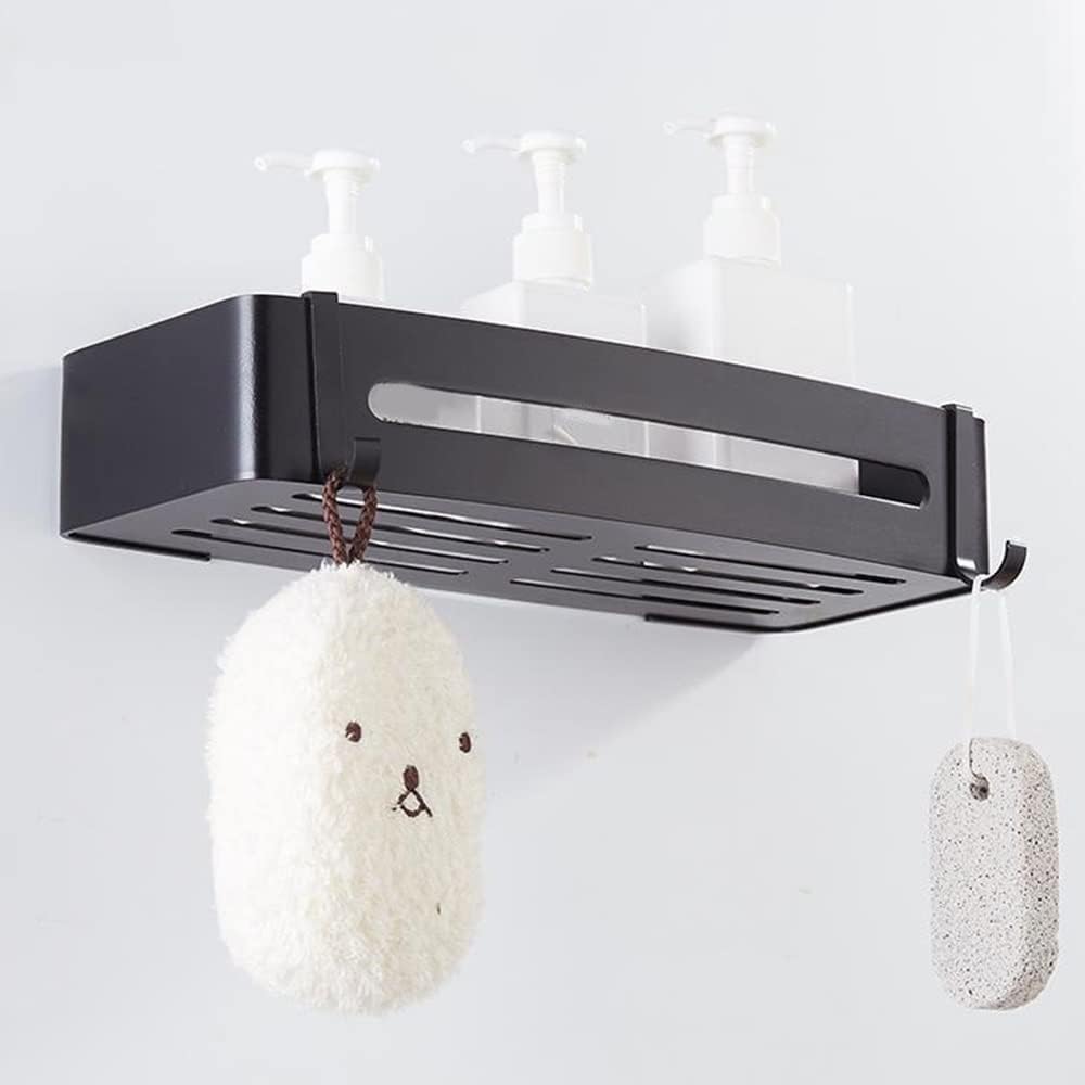 Shower Caddy Stainless Steel Wall Mounted Black Organizer