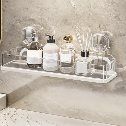 Shower Caddy with Suction Cup Mount Wall Storage Rack
