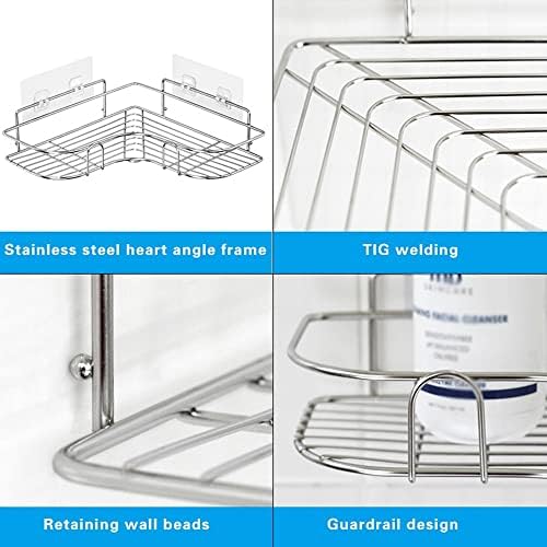 Stainless Steel Triangular Shower Caddy Organizer Rack